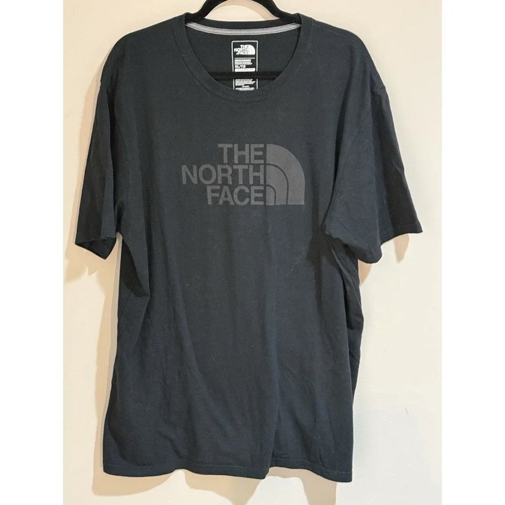 The North Face Men's Unisex Black Half Dome Logo 100% Cotton T-Shirt